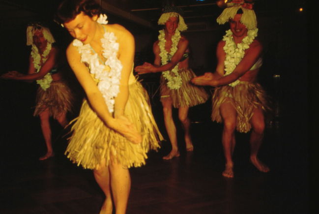 entertainment on  honeymoon cruise to Sweden 1952
