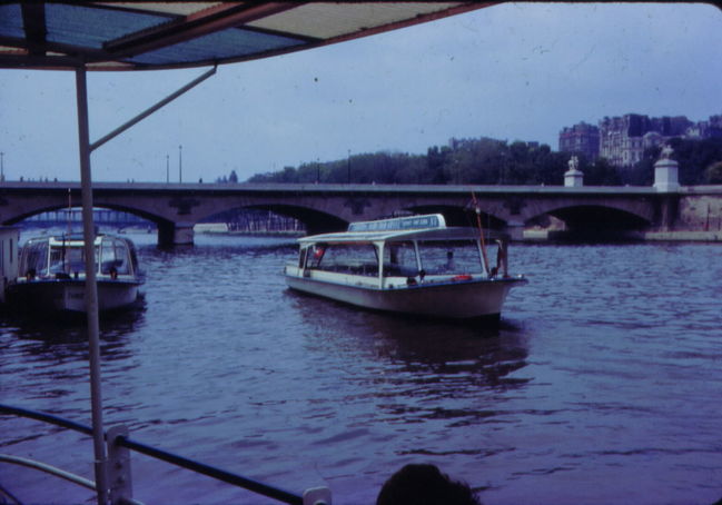 Bateaux mouches en Seine, Paris, 1966 trip
