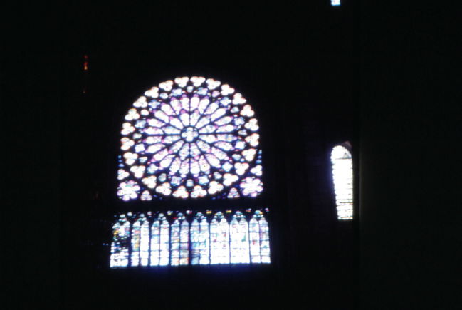 Rose window Notre-Dame, Paris, 1966 trip
