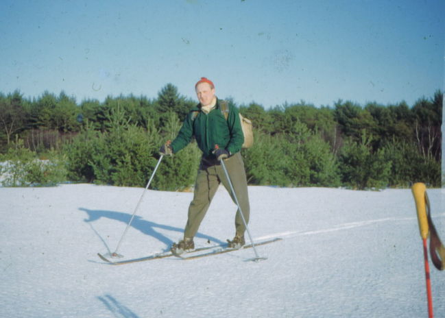 Ake skiing in Bear Brook park, ca NH 1951
