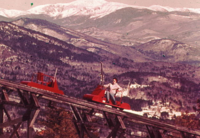 Mount Cranmore skimobile, North Conway, NH ca 1950s
