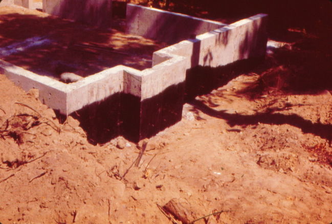 13 Cynthia Road foundation during construction 1959
