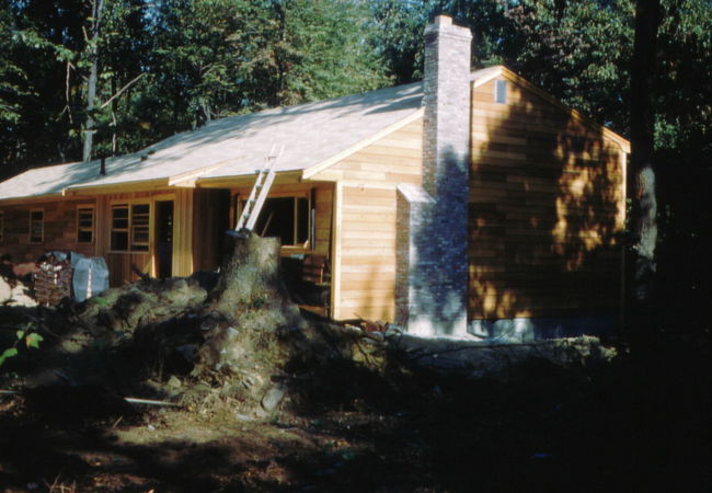 Front of Cynthia Road during construction 1959
