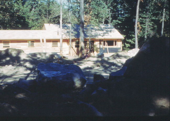 Front of Cynthia Road during construction 1959
