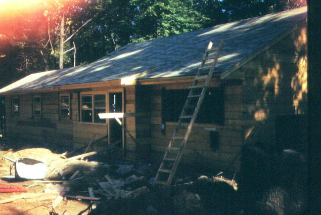 Front of Cynthia Road during construction 1959
