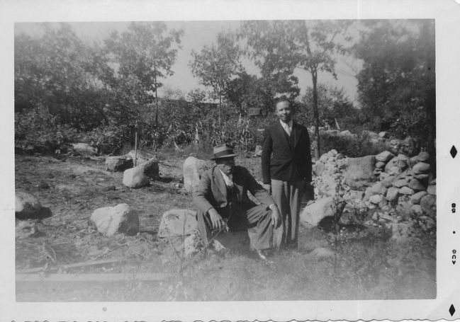 Luther Holman with his son Arthur (Lynne's father)
