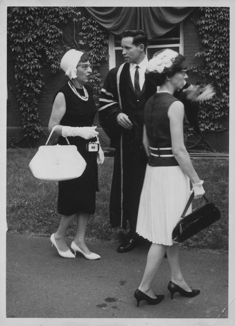 Greta, Walter and Rosalie at Walter's Tufts dental school graduation
