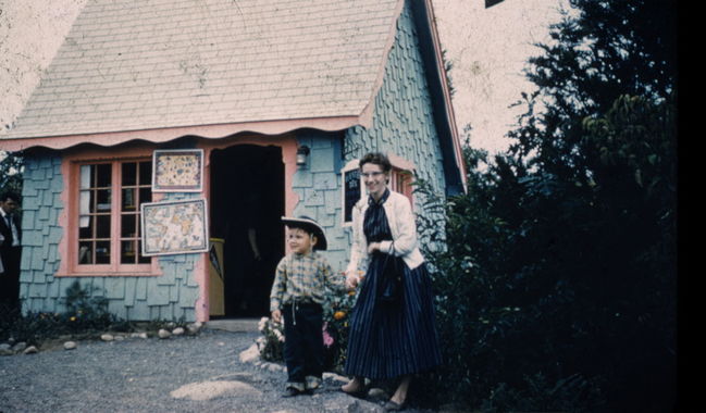 Paul on day trip with Uncle Walter and Rosalie to Pleasure Island in Wakefield, MA ca 1959
