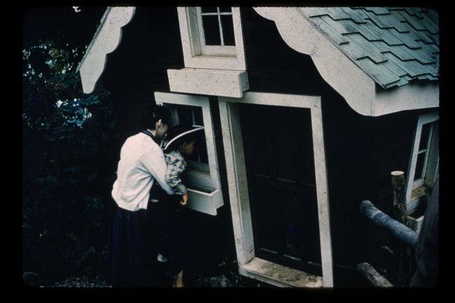 Paul on day trip with Uncle Walter and Rosalie to Pleasure Island in Wakefield, MA ca 1959
