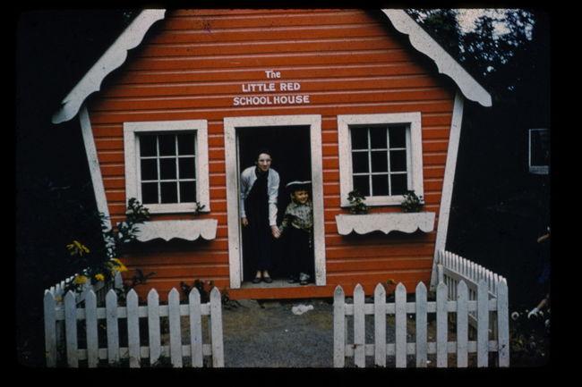 Paul on day trip with Uncle Walter and Rosalie to Pleasure Island in Wakefield, MA ca 1959
