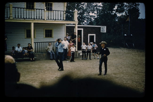 Paul on day trip with Uncle Walter and Rosalie to Pleasure Island in Wakefield, MA ca 1959
