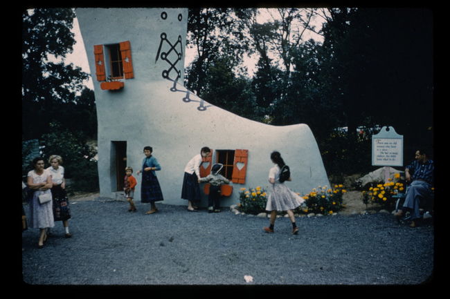 Paul on day trip with Uncle Walter and Rosalie to Pleasure Island in Wakefield, MA ca 1959
