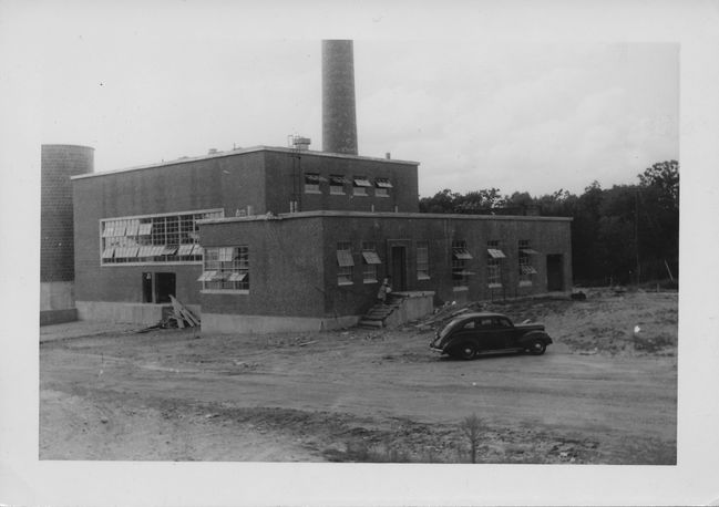 one of Ake's buildings in Malmo while working in Sweden 1952
