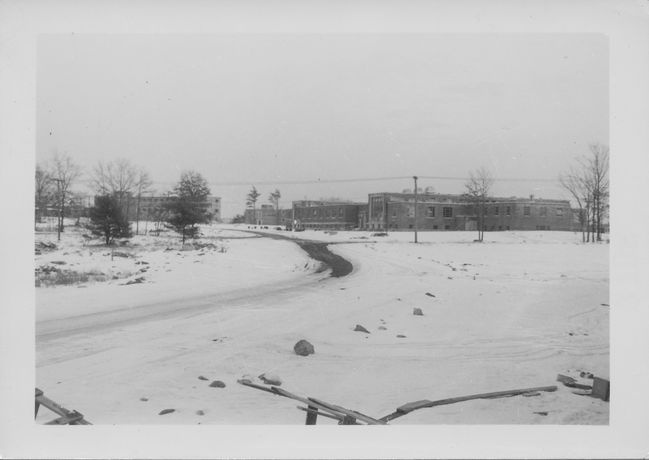 one of Ake's buildings in Malmo while working in Sweden 1952
