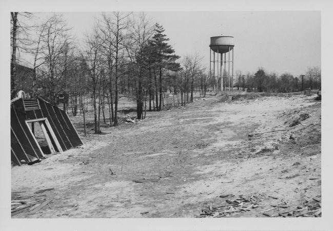 one of Ake's buildings in Malmo while working in Sweden 1952
