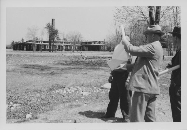 one of Ake's buildings in Malmo while working in Sweden 1952
