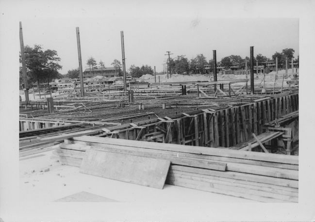 one of Ake's buildings in Malmo while working in Sweden 1952
