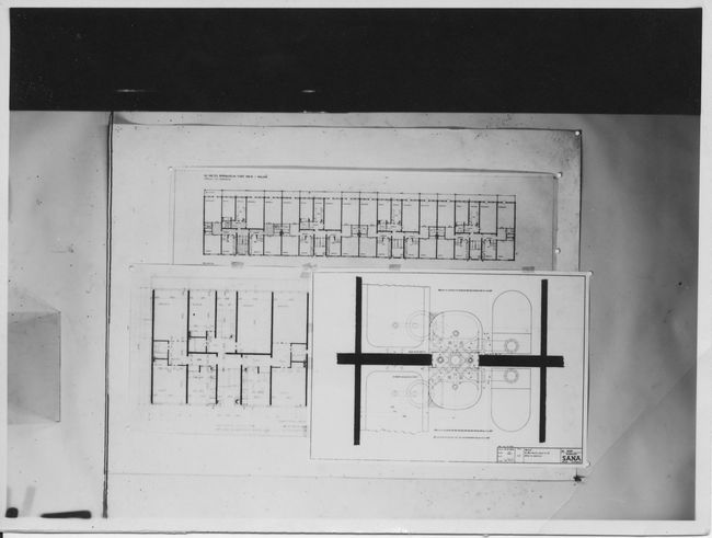 one of Ake's buildings in Malmo while working in Sweden 1952
