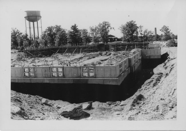 one of Ake's buildings in Malmo while working in Sweden 1952
