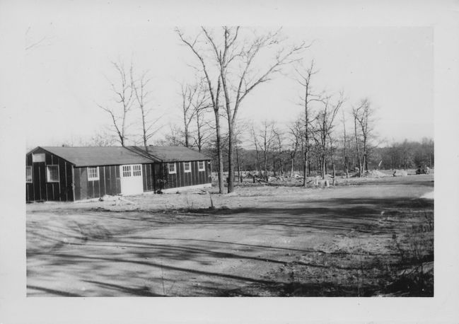 one of Ake's buildings in Malmo while working in Sweden 1952
