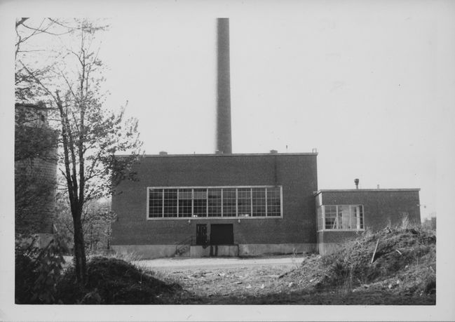 one of Ake's buildings in Malmo while working in Sweden 1952
