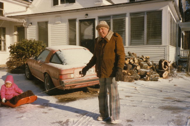 Ake with Jenny Xmas 1985
