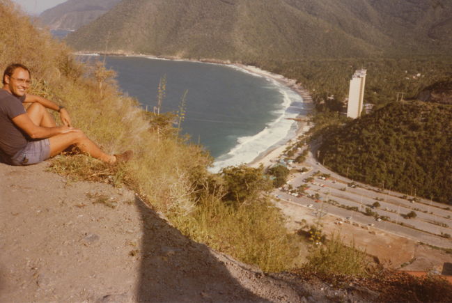 Paul overlooking beach in VZ
