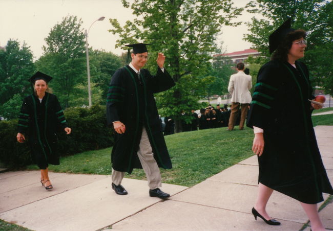 Leslie's medical school graduation UVM 1988
