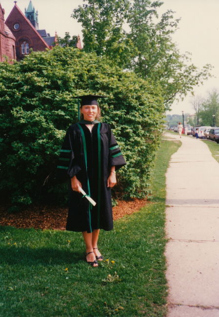 Leslie's medical school graduation UVM 1988
