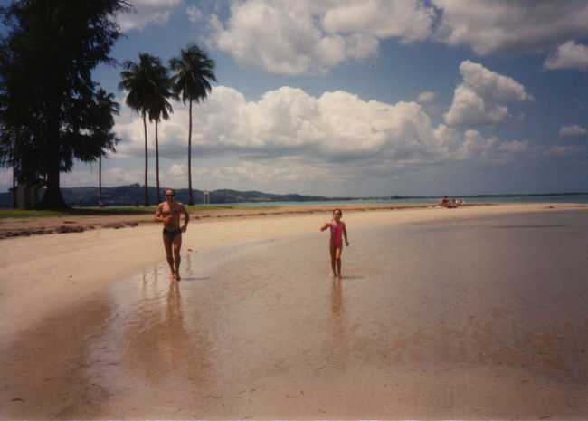 Paul and Jenny on beach in Puerto Rico ca 1993
