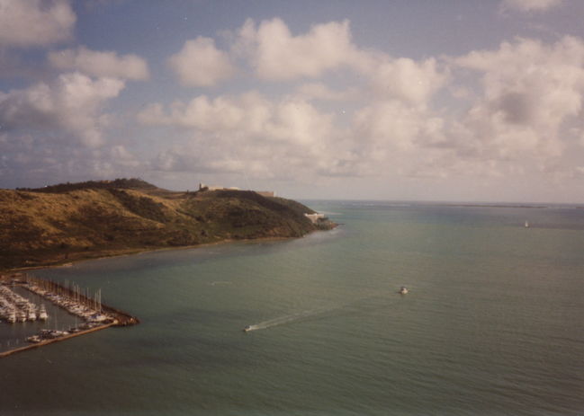 View from high rise hotel in Fajardo, Puerto Rico ca 1993
