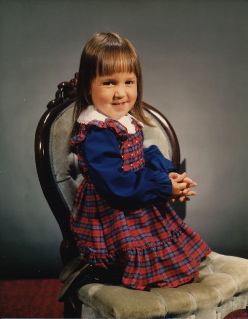 Jenny in Portrait taken by her Grandfather George ca 1988
