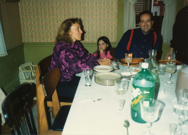 Leslie, Kirimi and Lenny in Bondgarden Dining Room ca 1992
