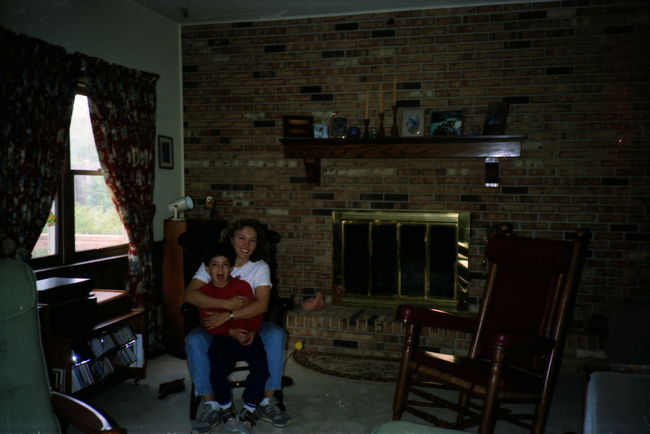 Peter and Leslie in house Leslie was housesitting
