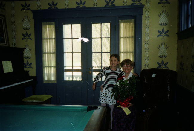 Phyllis Kraunz during Jenny's piano ca 1992 in Eliot Music room
