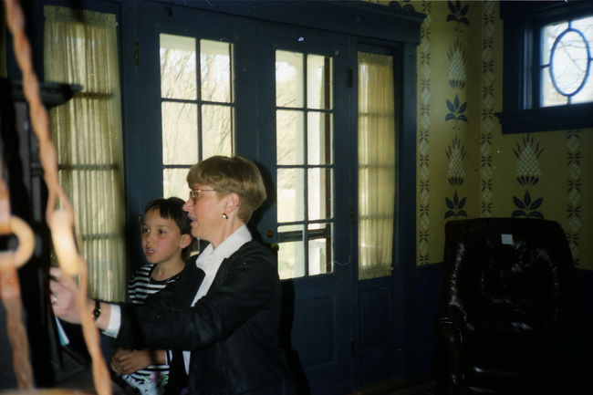 Phyllis Kraunz during Jenny's piano ca 1992 in Eliot Music room
