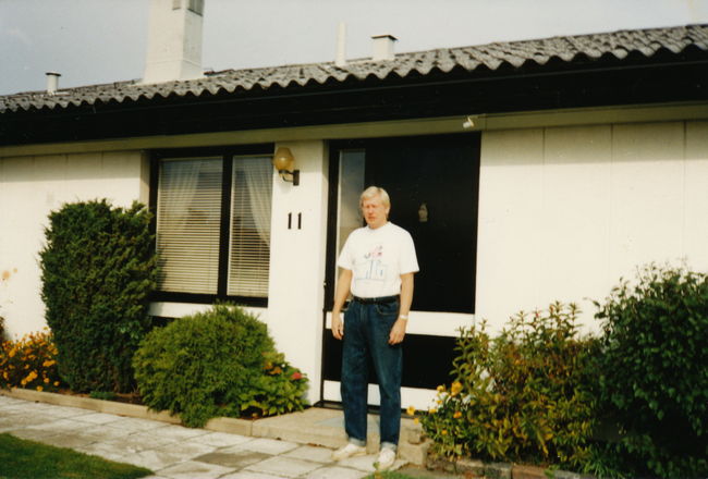 KA around 1990 at KA's and Marianne's house Majgatan, Helsingborg, Sweden
