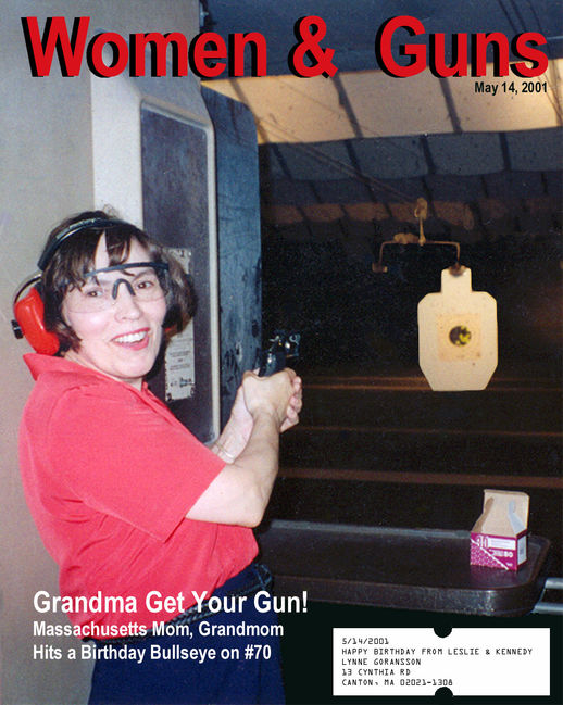 Nana target shooting with Leslie and Kennedy in DC in early '90s
