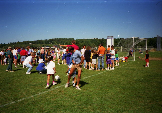 Jenny and Paul at Marshwood High Soccer field early 1990's
