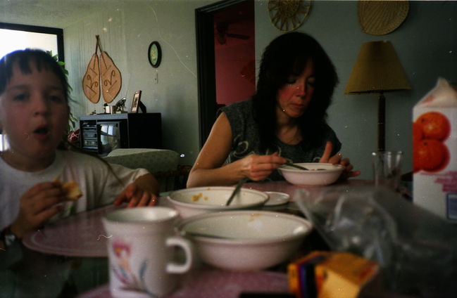 Eating in condo in  Fajardo, PR in early 90's (condo may have belonged to Judy Tucker's then-boyfriend??)
