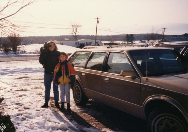 Leslie and Jenny in Eliot, ca 1990
