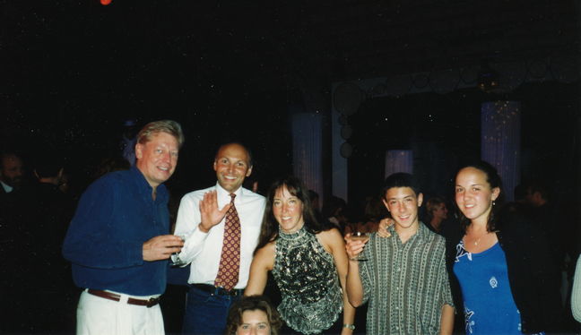 Kjell-Ake, Paul, Helen, Peter, Jenny Columbus Isle January 2000
