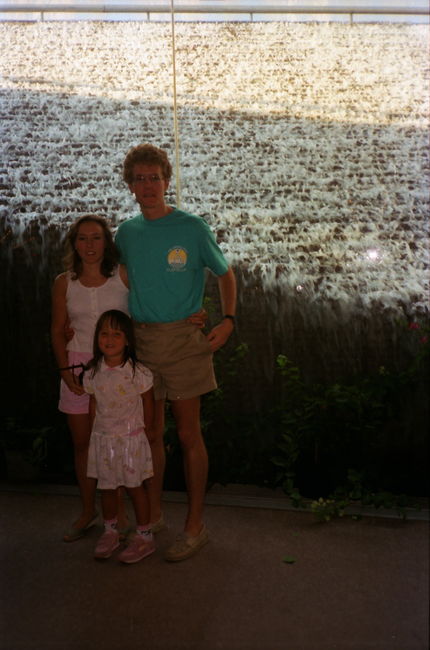 Leslie, her then-boyfriend Bob and Jenny in Orlando
