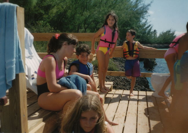 Helen, Peter and Jenny at some lake in New England
