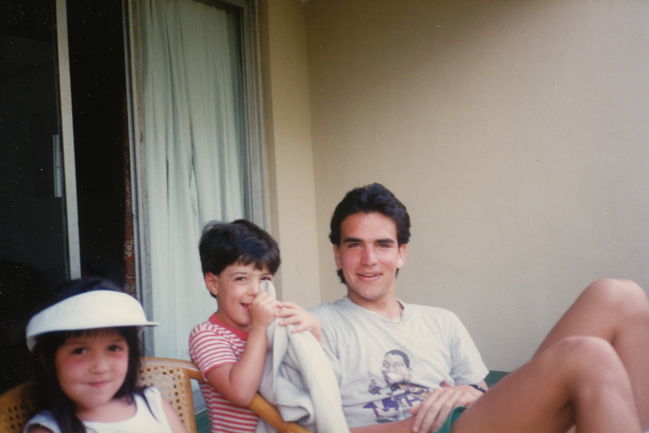 Jenny, Peter and Jose Franklin on tropical vacation
