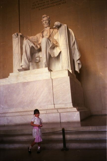 Jenny at Lincoln Memorial
