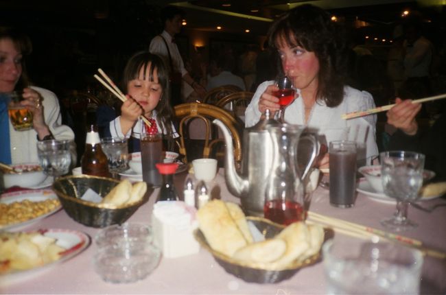 Jenny and Helen at Mongolian Restaurant
