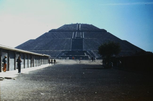 Pyramids at Tenochtitlan about 30km outside Mexico City
