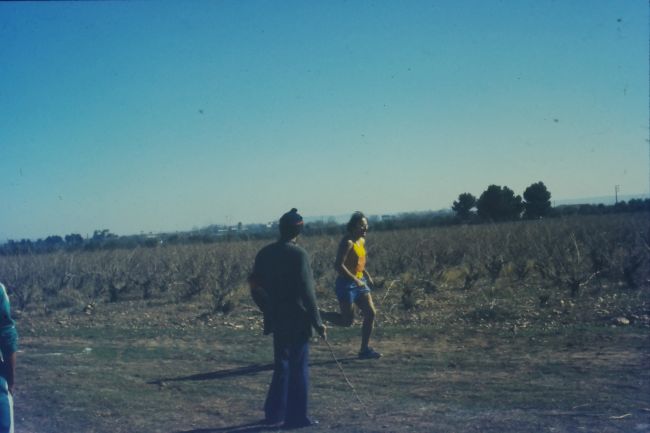 Paul running in an Algerian cross country race
