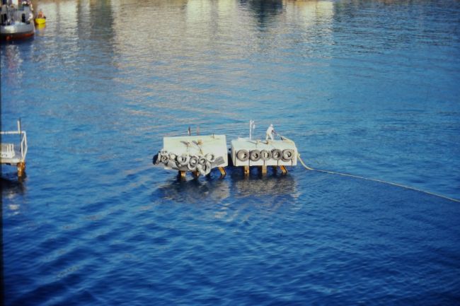 Lifeboat drill in Port of Fort Lauderdale
